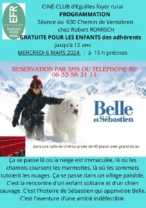 Film Belle et Sébastien au Ciné Club