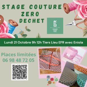 Stage Couture zéro déchets ou pas !