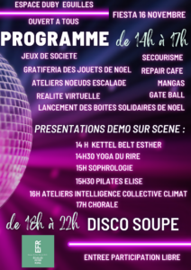 Eguilles Fiesta Rurale de 14h à 22h le 16 novembre 2024 espace Duby