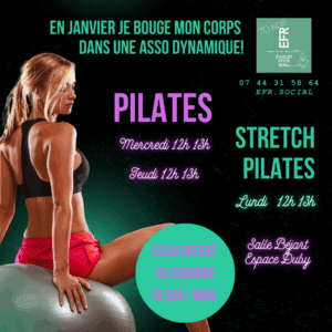 Encore des places pour faire du sport ou des activités en Janvier !