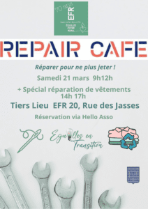 Repair café toute la journée !