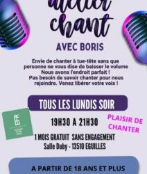 Encore de la place pour chanter!