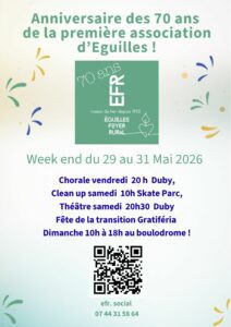 Festivités Anniversaire EFR 70 ANS !